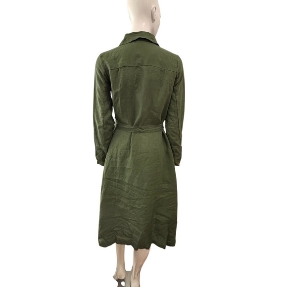 Bower Hand Made Linen Midi Dress - Picture 3 of 13